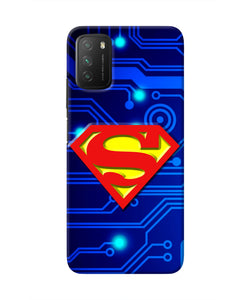 Superman Abstract Poco M3 Real 4D Back Cover