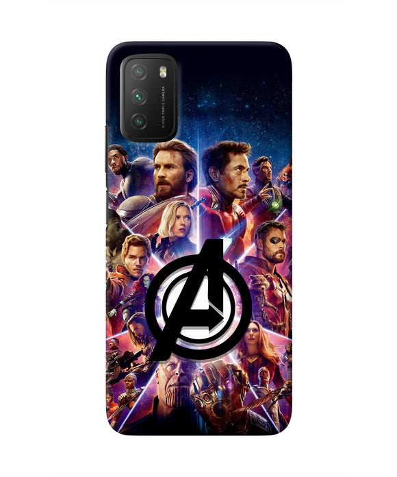 Avengers Superheroes Poco M3 Real 4D Back Cover