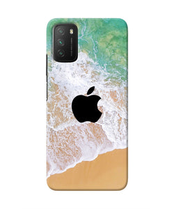 Apple Ocean Poco M3 Real 4D Back Cover