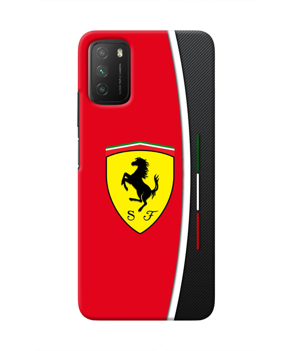 Ferrari Abstract Poco M3 Real 4D Back Cover