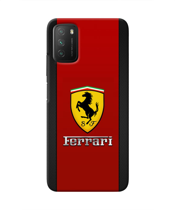 Ferrari Abstract Poco M3 Real 4D Back Cover