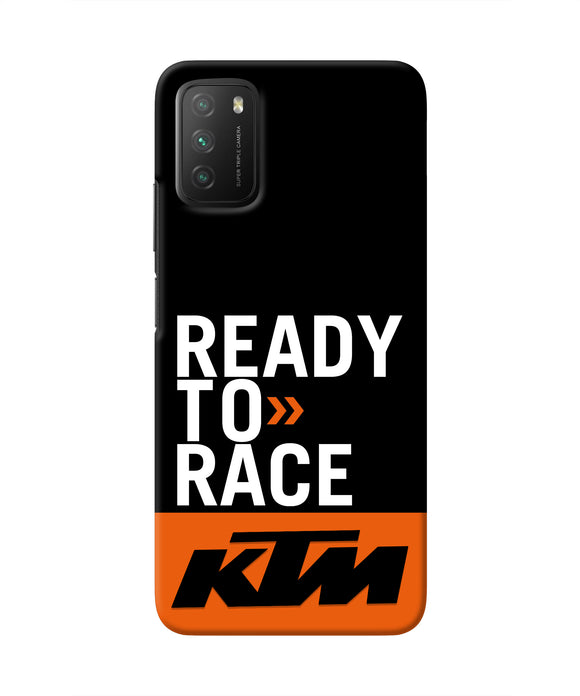 KTM Ready To Race Poco M3 Real 4D Back Cover