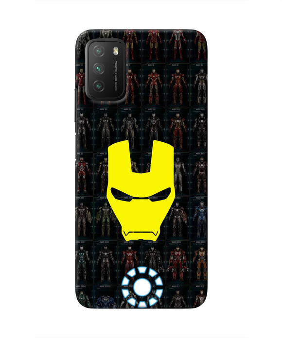 Iron Man Suit Poco M3 Real 4D Back Cover