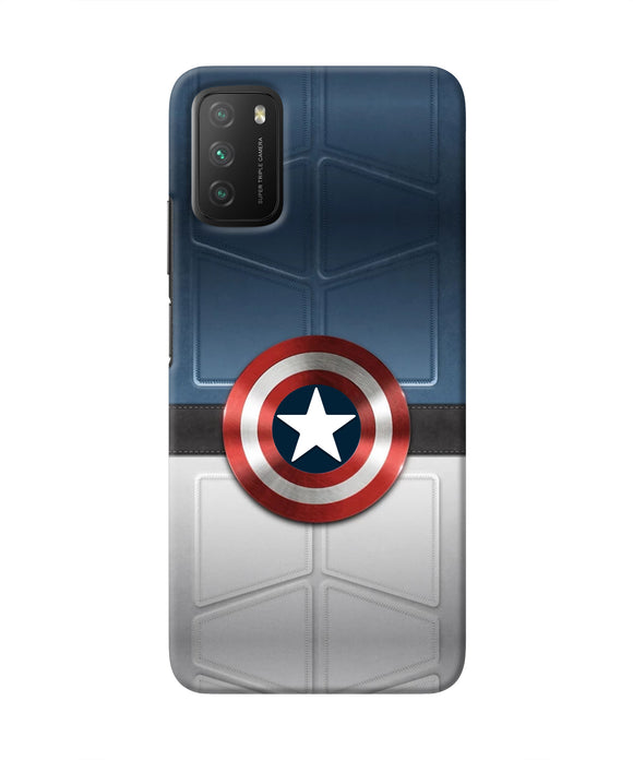 Captain America Suit Poco M3 Real 4D Back Cover
