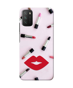 Lips Lipstick Shades Poco M3 Real 4D Back Cover