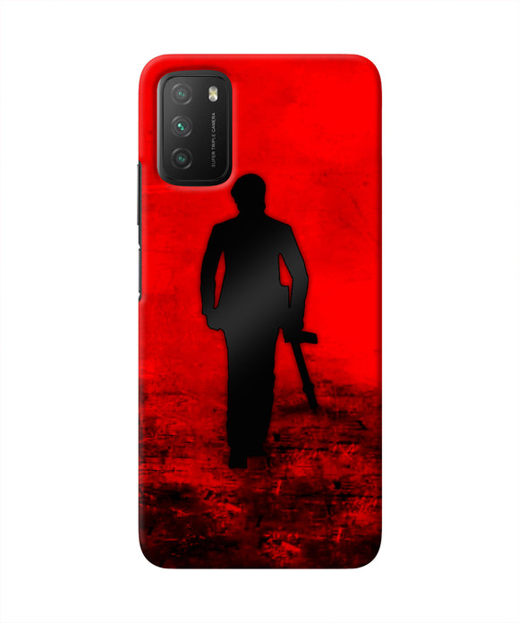 Rocky Bhai with Gun Poco M3 Real 4D Back Cover