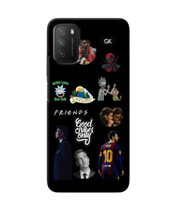 Positive Characters Poco M3 Back Cover