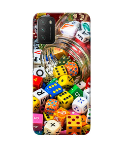 Colorful Dice Poco M3 Back Cover