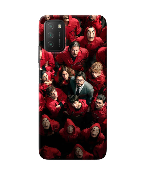 Money Heist Professor with Hostages Poco M3 Back Cover