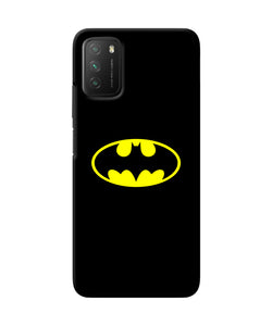 Batman last knight print black Poco M3 Back Cover