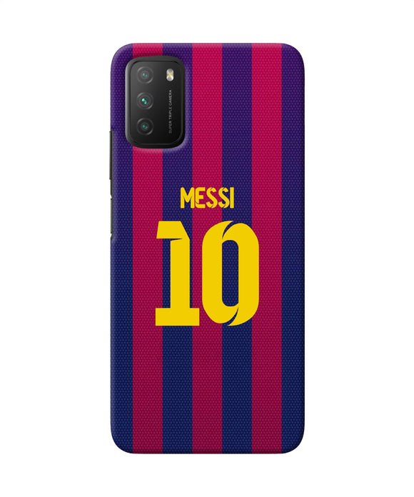 Messi 10 tshirt Poco M3 Back Cover