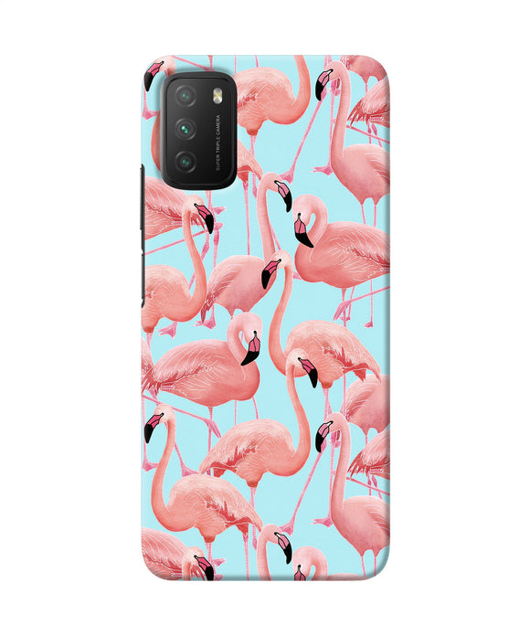 Abstract sheer bird print Poco M3 Back Cover