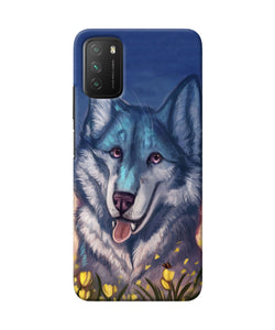 Cute wolf Poco M3 Back Cover