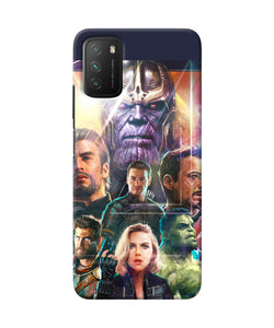 Avengers poster Poco M3 Back Cover