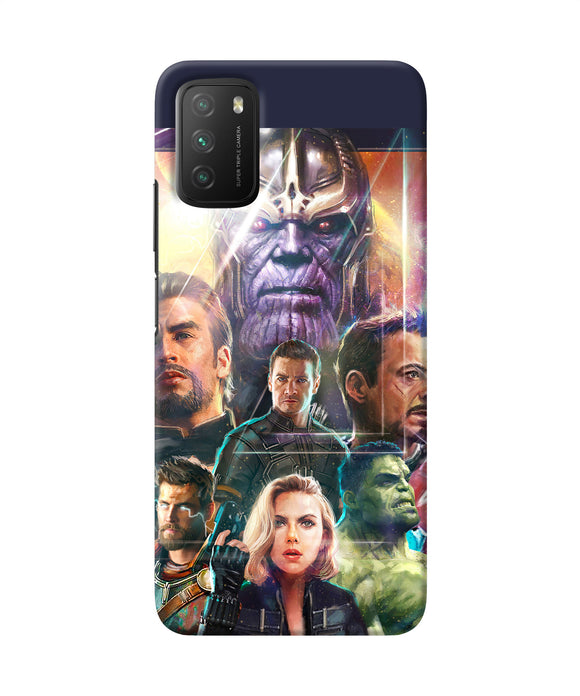 Avengers poster Poco M3 Back Cover