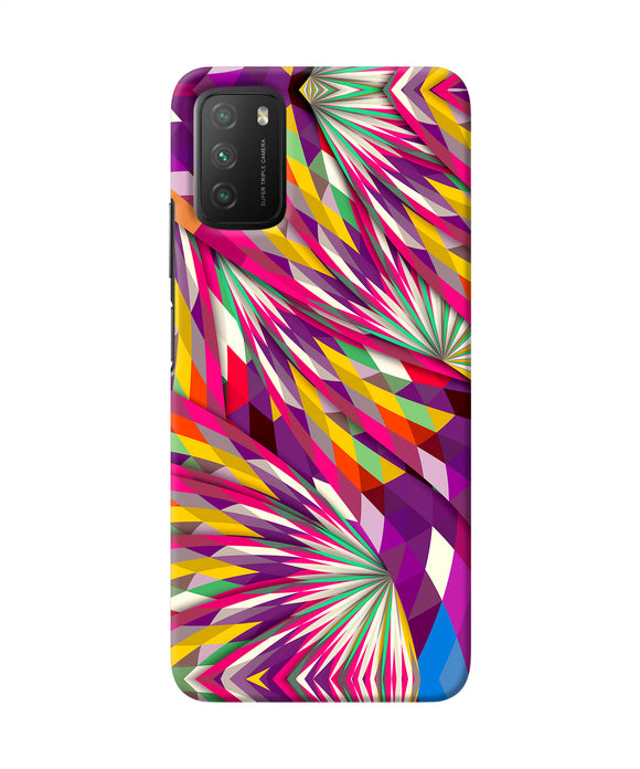 Abstract colorful print Poco M3 Back Cover