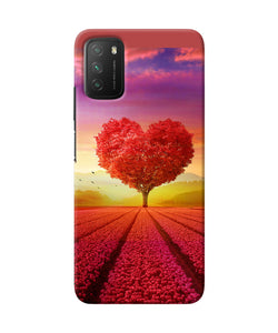 Natural heart tree Poco M3 Back Cover