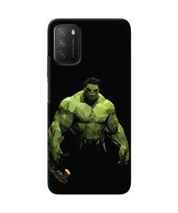 Abstract hulk buster Poco M3 Back Cover