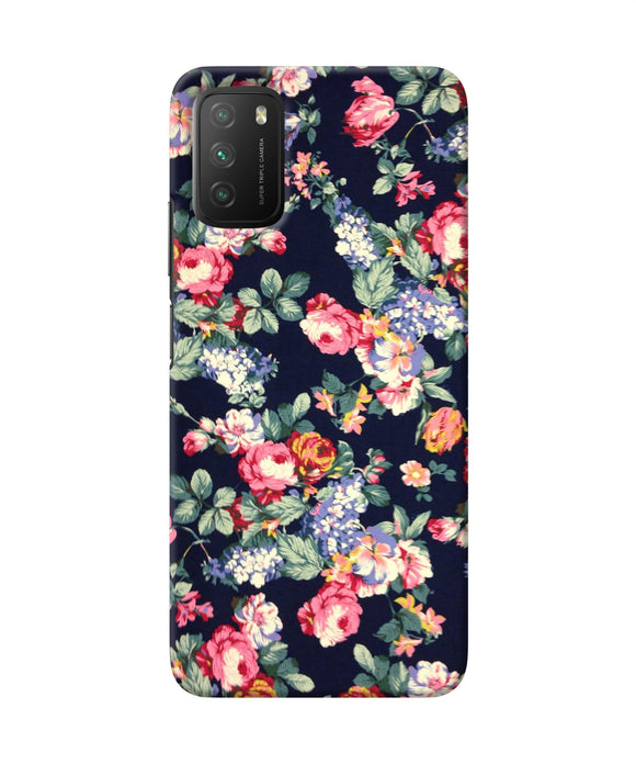 Natural flower print Poco M3 Back Cover