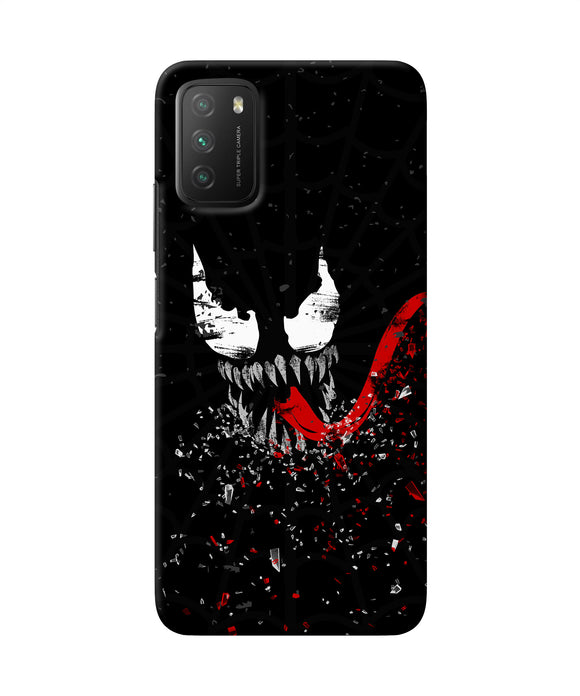 Venom black poster Poco M3 Back Cover