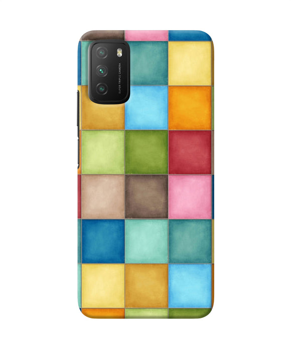 Abstract colorful squares Poco M3 Back Cover