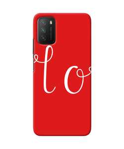 Love one Poco M3 Back Cover