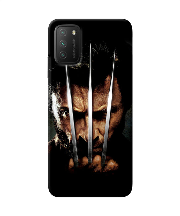 Wolverine poster Poco M3 Back Cover