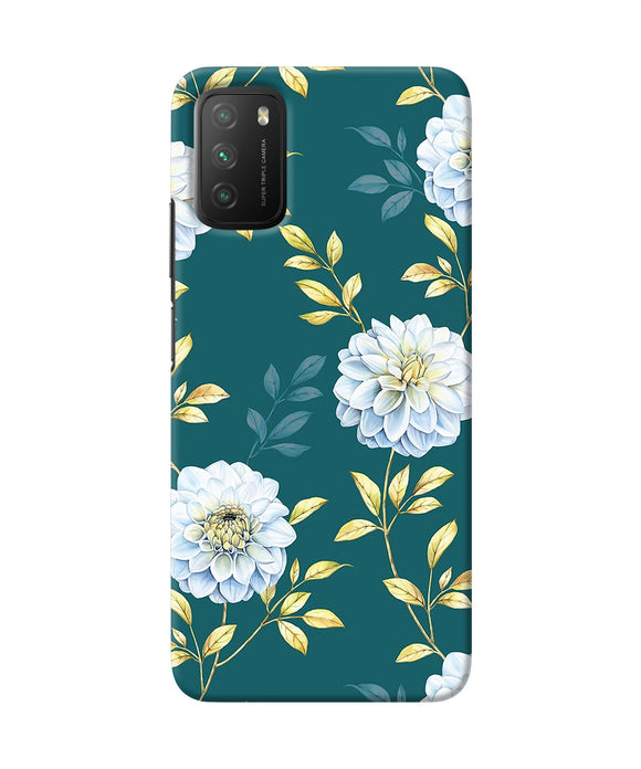Flower canvas Poco M3 Back Cover