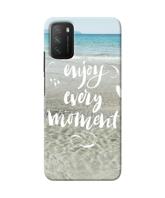 Enjoy every moment sea Poco M3 Back Cover