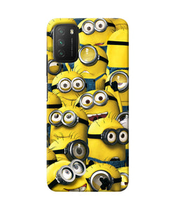 Minions crowd Poco M3 Back Cover