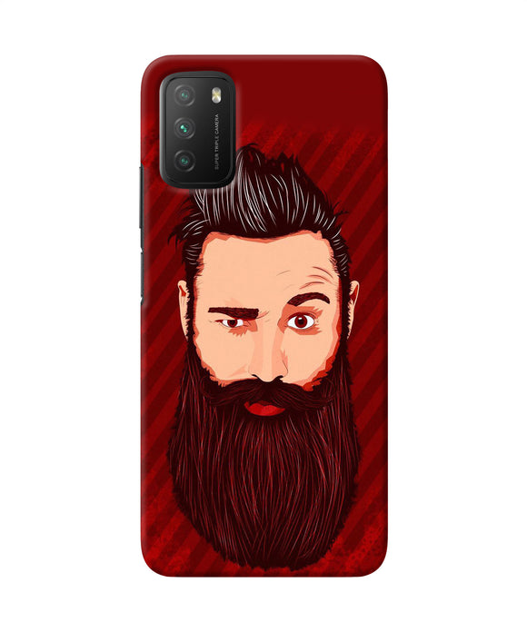 Beardo character Poco M3 Back Cover