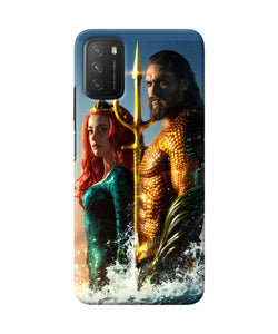 Aquaman couple Poco M3 Back Cover