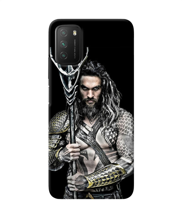 Aquaman trident black Poco M3 Back Cover