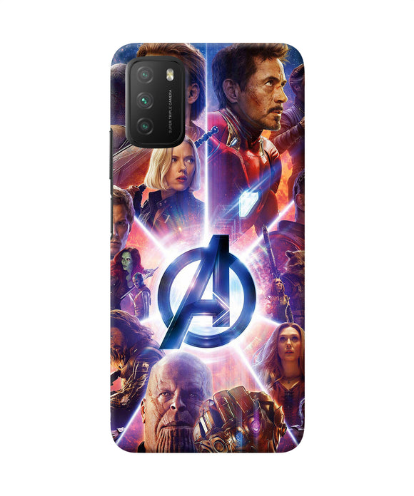 Avengers poster Poco M3 Back Cover