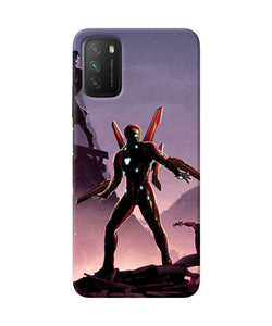 Ironman on planet Poco M3 Back Cover