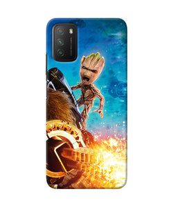 Groot angry Poco M3 Back Cover