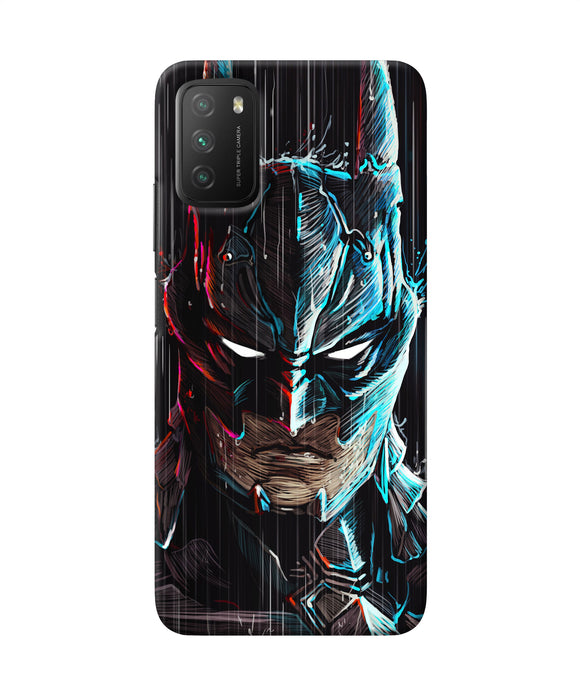 Batman face Poco M3 Back Cover