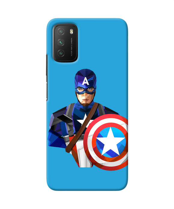 Captain america character Poco M3 Back Cover