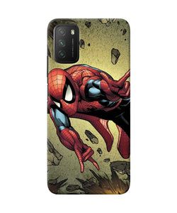 Spiderman on sky Poco M3 Back Cover