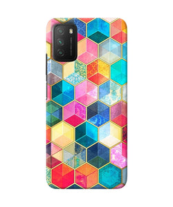 Abstract color box Poco M3 Back Cover