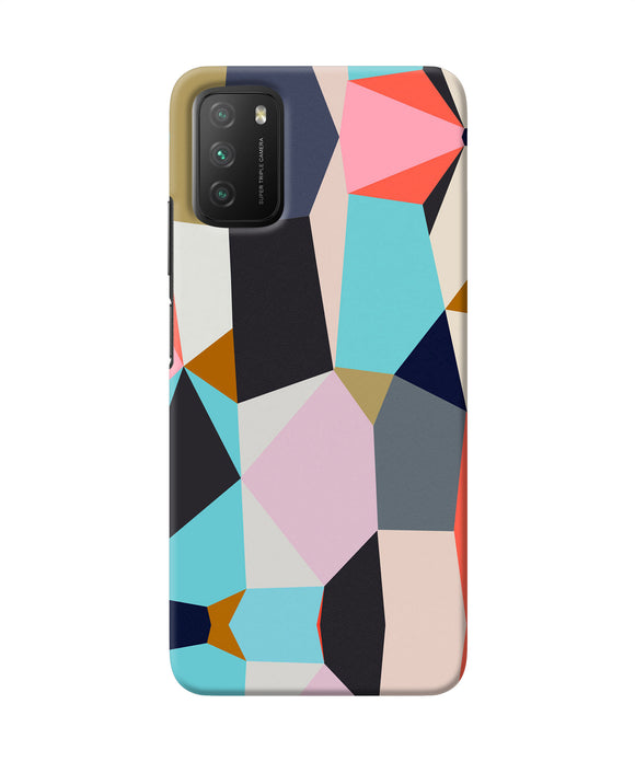 Abstract colorful shapes Poco M3 Back Cover