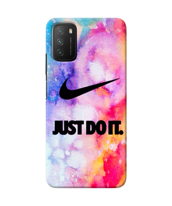 Just do it colors Poco M3 Back Cover