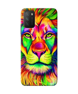 Lion color poster Poco M3 Back Cover