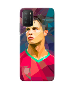 Abstract ronaldo Poco M3 Back Cover