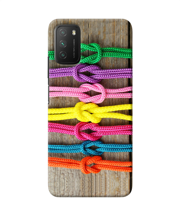 Colorful shoelace Poco M3 Back Cover
