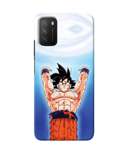 Goku super saiyan power Poco M3 Back Cover