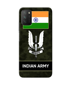 Indian flag balidan logo Poco M3 Back Cover