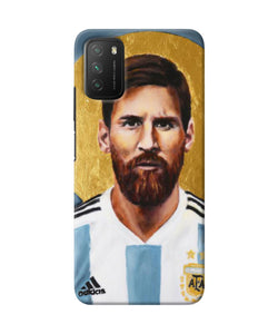 Messi face Poco M3 Back Cover