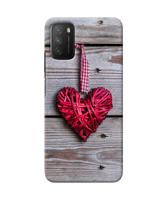 Lace heart Poco M3 Back Cover