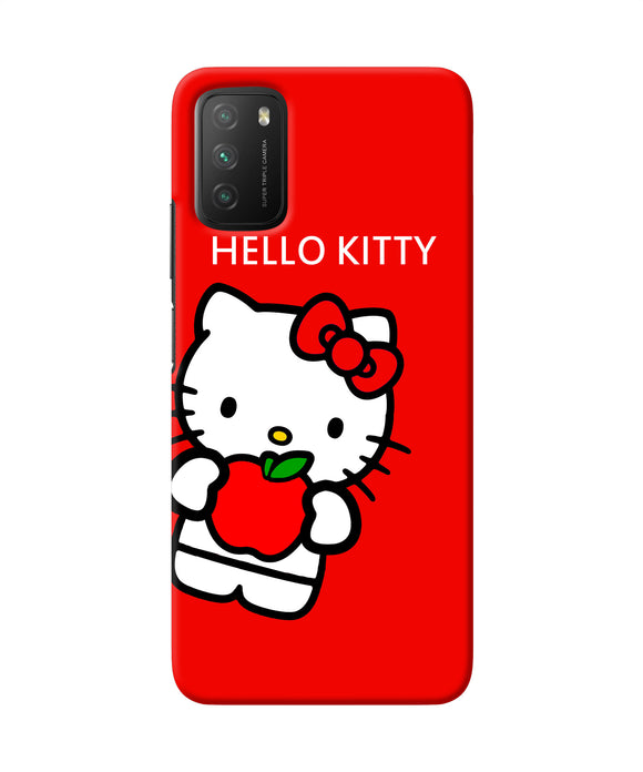 Hello kitty red Poco M3 Back Cover